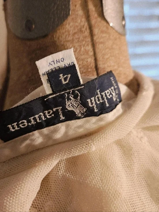 ♡ vintage 80s ralph lauren linen lace tie blouse ♡ - Picture 8 of 8